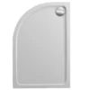 Just Trays JTFusion Low Profile 1200 X 900mm Offset Quadrant Stone Resin Shower Tray With Waste - LH