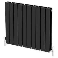 DuraTherm Horizontal Double Flat Panel Designer Radiator - 600 X 760mm Black -UK Bathroom Supplies Sales 03eab10b 8083 441c bd04 6552439446ec