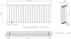 DuraTherm Horizontal Double Flat Panel Designer Radiator - 600 X 1444mm Black -UK Bathroom Supplies Sales 06b2aa2a 3866 4864 94cf a2ebd4cb8f43