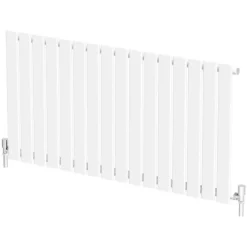 DuraTherm Horizontal Single Flat Panel Designer Radiator - 600 X 1212mm White -UK Bathroom Supplies Sales 09ca1327 47d5 4a95 867b f9c13a23cbec