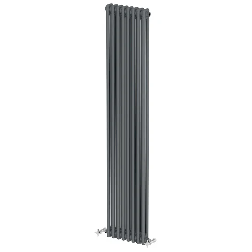 Park Lane Traditional Vertical Colosseum Double Bar Column Radiator Anthracite - 1800 X 380mm 5 Park Lane Traditional Vertical Colosseum Double Bar Column Radiator Anthracite - 1800 X 380mm - Image 3