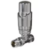 Radox 15mm Chrome TRV Straight Valve Pack - Includes TRV And Lockshield - RV-TRVPCKST-ch