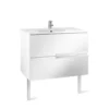 Roca Victoria-N UNIK 800mm 2 Drawer Basin Unit & Basin Gloss White - 855832806 -UK Bathroom Supplies Sales 0e0892d9 2394 47d5 a776 3a202d3ba84e