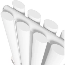 DuraTherm Horizontal Oval Tube Double Panel Designer Radiator - 600 X 780mm White -UK Bathroom Supplies Sales 0f26d49c 74e8 4395 9a43 16da7cf520b7 2