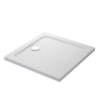Mira Flight Safe Low Profile 900 X 900mm Stone Resin Square Non-Slip Shower Tray With Waste