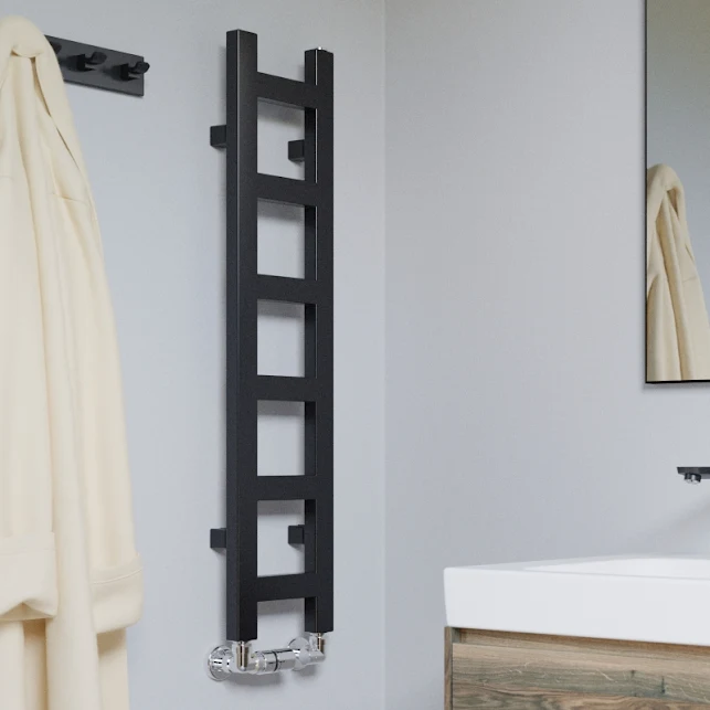 Terma Easy Heated Towel Rail 960x200mm Matt Black - WGEAS096020KS95SX 7 Terma Easy Heated Towel Rail 960x200mm Matt Black - WGEAS096020KS95SX - Image 5