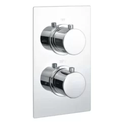 RAK Ceramics Round Dual Outlet 2 Handle Thermostatic Concealed Shower Valve - RAKSHW3202R