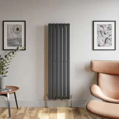 DuraTherm Vertical Single Flat Panel Designer Radiator - 1600 X 452mm Anthracite -UK Bathroom Supplies Sales 164c4564 f485 402c a976 d576766d360e