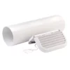 Xpelair Simply Silent 100mm Easy-Fit Straight White Wall Kit - SSWKWS -UK Bathroom Supplies Sales 16526303 7b58 4a14 8a17 030561077e0d