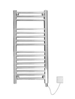 Discount Straight Electric Chrome Towel Rail 764mm X 500mm - 5MC7E