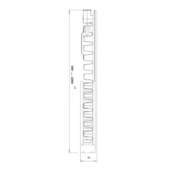 Discount Horizontal Single Panel Single Convector Flat Panel Radiator (Type 11/K1) - 600mm X 1400mm - 6PSS1400 -UK Bathroom Supplies Sales 18a40e8e cf51 44ea a66a 2727f26c29bb