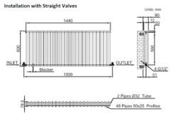 DuraTherm Horizontal Oval Tube Double Panel Designer Radiator - 600 X 1440mm White -UK Bathroom Supplies Sales 198a325e e8ba 4a71 b297 4210eea27bcc