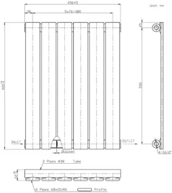 DuraTherm Horizontal Oval Tube Single Panel Designer Radiator - 600 X 420mm White -UK Bathroom Supplies Sales 1a5652ef 67f2 487b bf3e 31b7c5b3199b