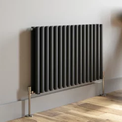 DuraTherm Horizontal Oval Tube Double Panel Designer Radiator - 600 X 1020mm Anthracite -UK Bathroom Supplies Sales 1c16238d deac 4e6a 8017 e6f31ed10c3d