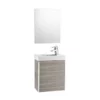 Roca Mini 450mm Basin Unit With Basin & Mirror Textured Grey - 855865156