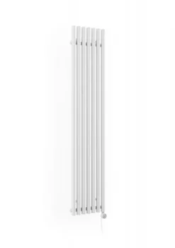 Terma Rolo Room E Electric Vertical 1800mm X 370mm Designer Radiator White - WLROR180037S916ESMOBP01