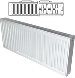 Stelrad Compact K2 Radiator 700mm X 500mm Double Panel Double Convector - 143849