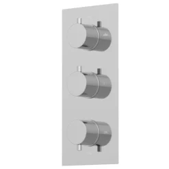 Architeckt Round Thermostatic Mixer Shower Valve - Concealed Triple Outlet
