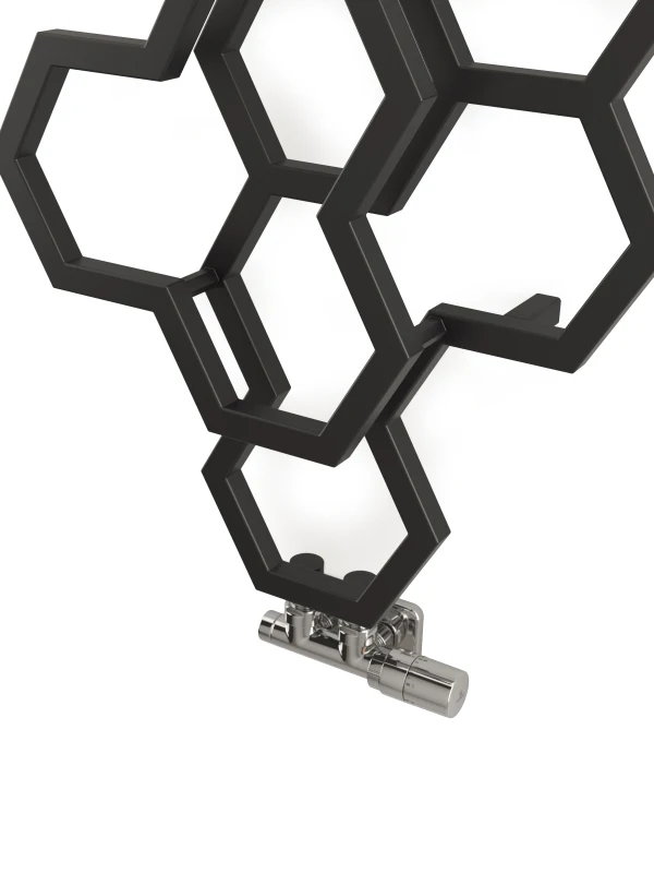 Terma Hex Designer Radiator 1200x486mm Matt Black - WGH2X122048KS95ZX 7 Terma Hex Designer Radiator 1200x486mm Matt Black - WGH2X122048KS95ZX - Image 5
