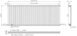 DuraTherm Horizontal Oval Tube Single Panel Designer Radiator - 600 X 1560mm White -UK Bathroom Supplies Sales 25d40e1e cba6 446a 955e ff9506204681