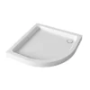 Mira Flight Deep 900 X 900mm Stone Resin Quadrant Shower Tray With Waste