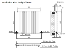 DuraTherm Horizontal Oval Tube Single Panel Designer Radiator - 600 X 600mm White -UK Bathroom Supplies Sales 26101e3f ba01 4921 b876 042c167ea026