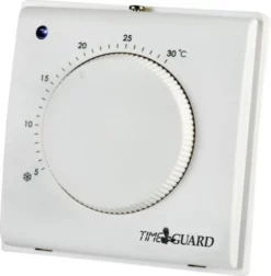 Time Guard Electronic Room Thermostat With Tamper Proof Cover TRT032