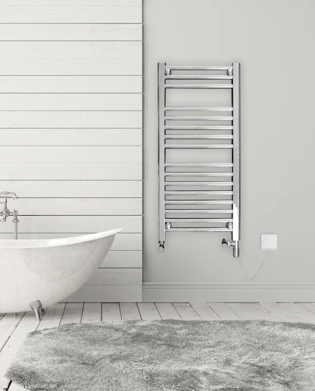Discount Straight Electric Chrome Towel Rail 1750mm X 750mm - 7MC17E 4 Discount Straight Electric Chrome Towel Rail 1750mm X 750mm - 7MC17E - Image 2