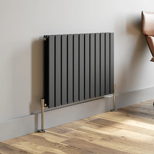 DuraTherm Horizontal Double Flat Panel Designer Radiator - 600 X 912mm Anthracite 5 DuraTherm Horizontal Double Flat Panel Designer Radiator - 600 X 912mm Anthracite - Image 3