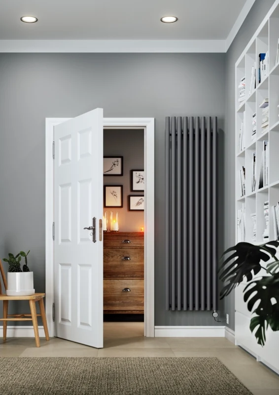 Terma Rolo Room E Electric Vertical 1800mm X 480mm Designer Radiator Modern Grey - WLROR180048SDGRESMOBP01 3 Terma Rolo Room E Electric Vertical 1800mm X 480mm Designer Radiator Modern Grey - WLROR180048SDGRESMOBP01