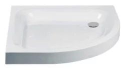 Just Trays Ultracast Deep 1000 X 1000mm Stone Resin Quadrant Shower Tray - 2 Ups