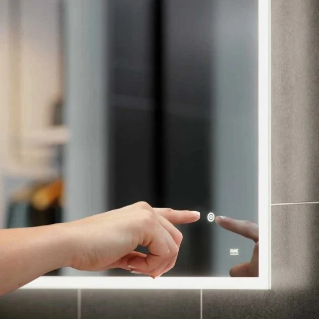 RAK Ceramics Cupid 1000 X 600mm LED Illuminated Landscape Mirror With Demister Shavers Socket And Touch Sensor Switch - RAKCUP5003 5 RAK Ceramics Cupid 1000 X 600mm LED Illuminated Landscape Mirror With Demister Shavers Socket And Touch Sensor Switch - RAKCUP5003 - Image 3