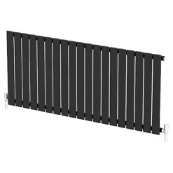 DuraTherm Horizontal Single Flat Panel Designer Radiator - 600 X 1440mm Black -UK Bathroom Supplies Sales 318ef174 b7d8 4bf8 b8de f49a7939413a