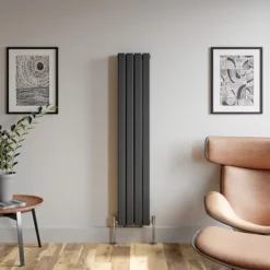 DuraTherm Vertical Double Flat Panel Designer Radiator - 1600 X 304mm Anthracite -UK Bathroom Supplies Sales 334a264b c42e 4df2 89dd 38b72fc148a7