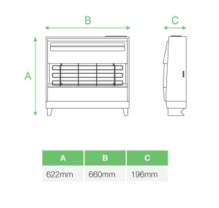Robinson Willey Firegem Visa Highline Olive Gas Fire 4 Robinson Willey Firegem Visa Highline Olive Gas Fire - Image 2