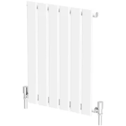 DuraTherm Horizontal Single Flat Panel Designer Radiator - 600 X 456mm White -UK Bathroom Supplies Sales 3728942c 0ac6 4e15 902d 6334628b55a5