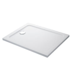 Mira Flight Safe Low Profile 1200 X 760mm Stone Resin Non-Slip Shower Tray With Waste