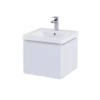 RAK Ceramics Resort 550 Single Draw Basin Unit In Matt White - RAKRSTWBU55600 -UK Bathroom Supplies Sales 3c59b533 eda9 4c78 b59e 8315d3884e04