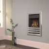 Flavel Windsor Contemporary Wall Mounted Coal Gas Fire Silver