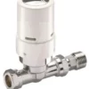 Danfoss Ras-D2 TRV 10mm/15mm (Chrome & White) Straight - 013G601500