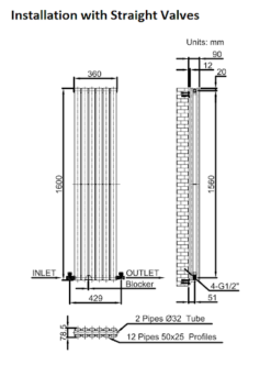 DuraTherm Vertical Oval Tube Double Panel Designer Radiator - 1600 X 360mm White 20 DuraTherm Vertical Oval Tube Double Panel Designer Radiator - 1600 X 360mm White -UK Bathroom Supplies Sales 46399a11 a83e 4595 8c4e 1658aefc08c7