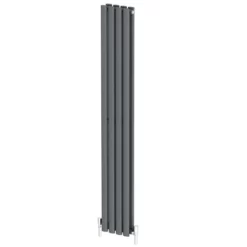 DuraTherm Vertical Oval Tube Double Panel Designer Radiator - 1600 X 240mm Anthracite -UK Bathroom Supplies Sales 4bd05a4e ff0f 424b 9bad c332a7ca9bf2
