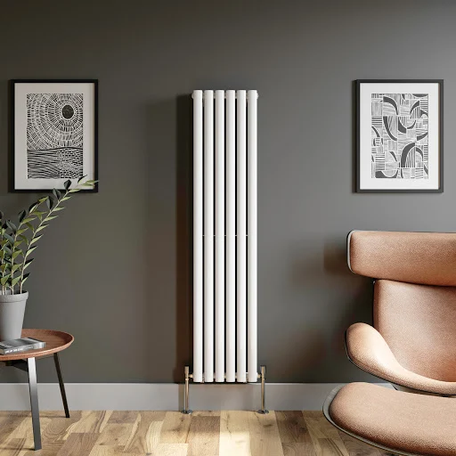 DuraTherm Vertical Oval Tube Double Panel Designer Radiator - 1600 X 360mm White 4 DuraTherm Vertical Oval Tube Double Panel Designer Radiator - 1600 X 360mm White - Image 2