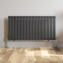 DuraTherm Horizontal Single Flat Panel Designer Radiator - 600 X 1212mm Anthracite -UK Bathroom Supplies Sales 4cfc3183 915d 472b b600 7e61de662458