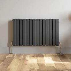 DuraTherm Horizontal Double Flat Panel Designer Radiator - 600 X 1064mm Anthracite -UK Bathroom Supplies Sales 4d2110d2 3d9b 4723 83fc df31c47081f4
