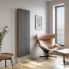 DuraTherm Vertical Single Flat Panel Designer Radiator - 1800 X 604mm Anthracite
