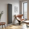 DuraTherm Vertical Oval Tube Single Panel Designer Radiator - 1800 X 480mm Anthracite 1 DuraTherm Vertical Oval Tube Single Panel Designer Radiator - 1800 X 480mm Anthracite -UK Bathroom Supplies Sales 4e04edd7 8d56 4c58 9bbe a6c8fefb6a4a