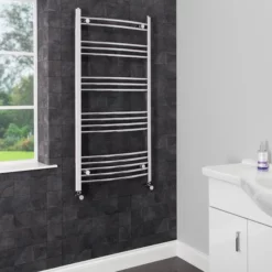 Essentials Heated Towel Rail Chrome 1200 X 600mm Curved 15 Essentials Heated Towel Rail Chrome 1200 X 600mm Curved -UK Bathroom Supplies Sales 55231acf d2dc 4410 a769 5406cf0aeea6