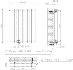 DuraTherm Horizontal Double Flat Panel Designer Radiator - 600 X 456mm Black 9 DuraTherm Horizontal Double Flat Panel Designer Radiator - 600 X 456mm Black -UK Bathroom Supplies Sales 56e5aaa7 3b29 436f 91bd 5265233ef7d1