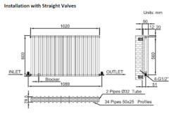 DuraTherm Horizontal Oval Tube Double Panel Designer Radiator - 600 X 1020mm Anthracite -UK Bathroom Supplies Sales 57dedd9e d374 4443 a667 ac854e910da2